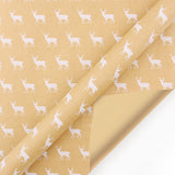 Kraft Paper Retro Christmas Tree Snowflake Gift Wrapping Paper - Minihomy