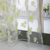 Window Tulle Curtains Bedroom Living Room Balcony Flowers Printed Tulip Sun-shading Translucent Curtain