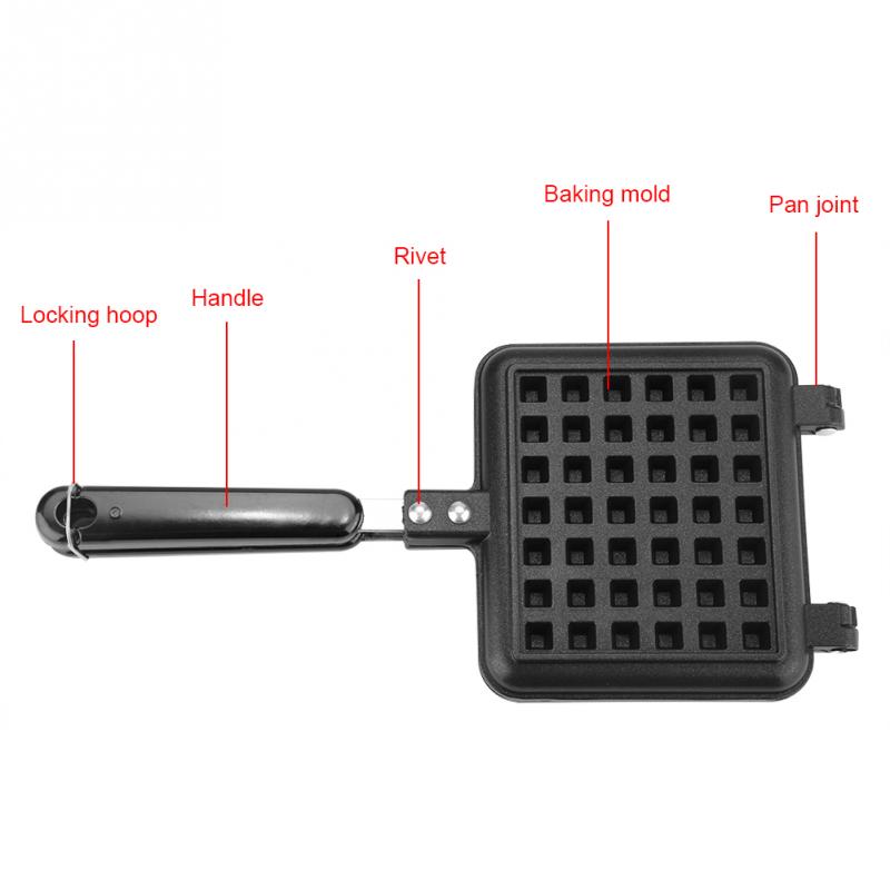 Non-Stick Waffles Maker Machine Kitchen Waffle Baking Mold Gas Pan Bubble Egg Cake Oven Breakfast Machine Cake Maker - Minihomy