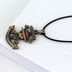 Japanese Anime  Pirate Luffy Anchor Skull Logo Pendant Necklace - Minihomy