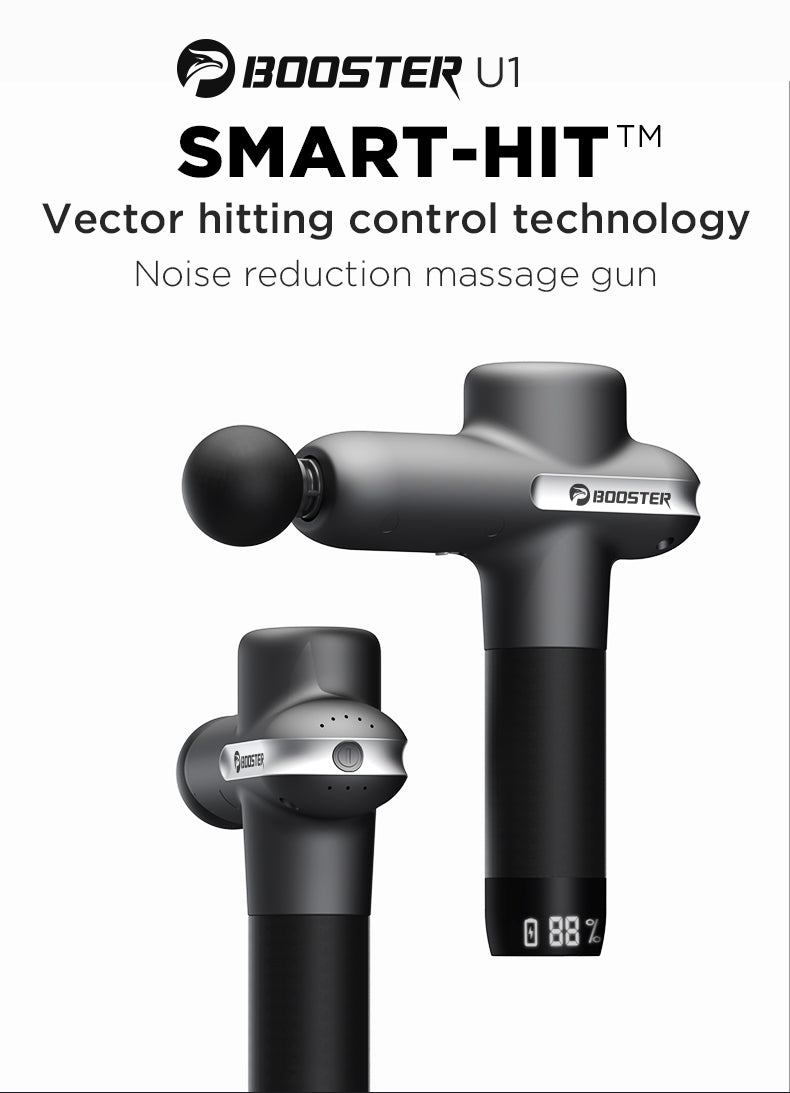 BOOSTER U1 Massage Gun Back and Neck Massager Deep Tissue Percussion Muscle Massage Machine for Fitness Exercise - Minihomy