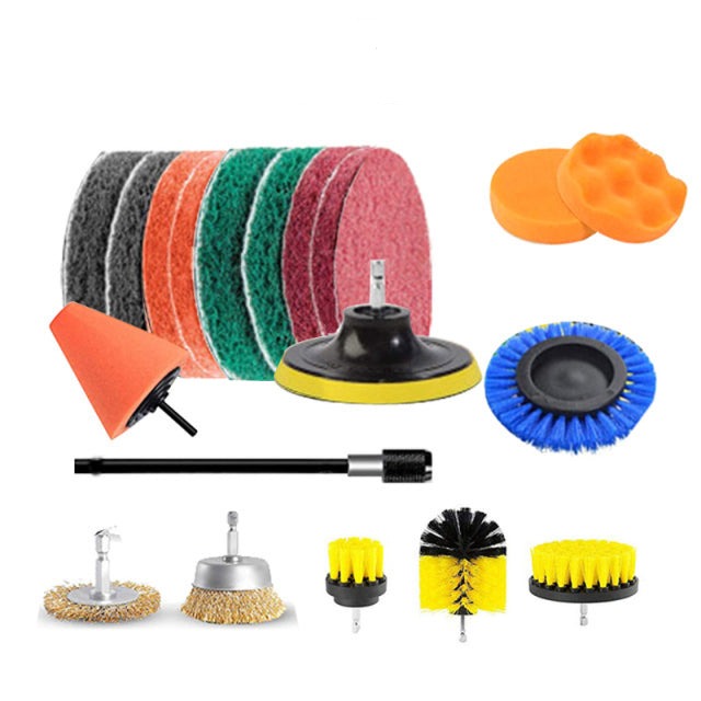 Drill Brush Attachment Set Power Scrubber Tools - Minihomy