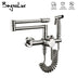 Kitchen Mixer Tap With Sprayer Hot And Cold Stream Wall Mount Pot Filler Faucet - Minihomy