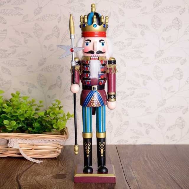 Wooden  Solider Figure Model Puppet Doll Handcraft For Kid New Year Gifts Christmas Home Office Decoration