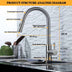 Kitchen Faucet Pull Out Brushed Nickle Sensor Smart Induction Mixed Tap Touch Control - Minihomy