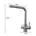 DQOK Drinking Filtered Water Kitchen Faucet Purification Tap Dual Handle Faucet Kitchen Sink Tap - Minihomy