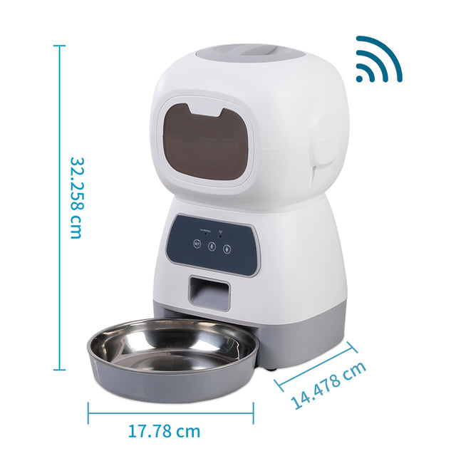 Large Capacity Pet Automatic Feeder Smart Voice Recorder APP Control Timer - Minihomy