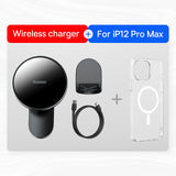 Magnetic Car Phone Holder Wireless Charger for iPhone 13 iPhone 12 Pro Max - Minihomy