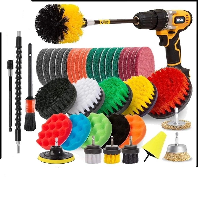 Drill Brush Attachment Set Power Scrubber Tools - Minihomy