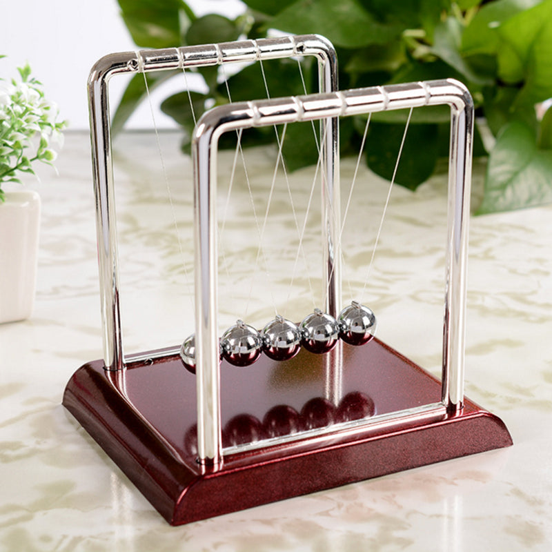 Cradle Physics Science Pendulum Metal Balance Ball Educational Juguetes Kids Toys Children Games for Adults - Minihomy