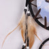 Handmade Feather Dream Catcher Brown Wolf Pattern Wind Chimes For Wall Hanging Ornments Car Home Decoration - Minihomy