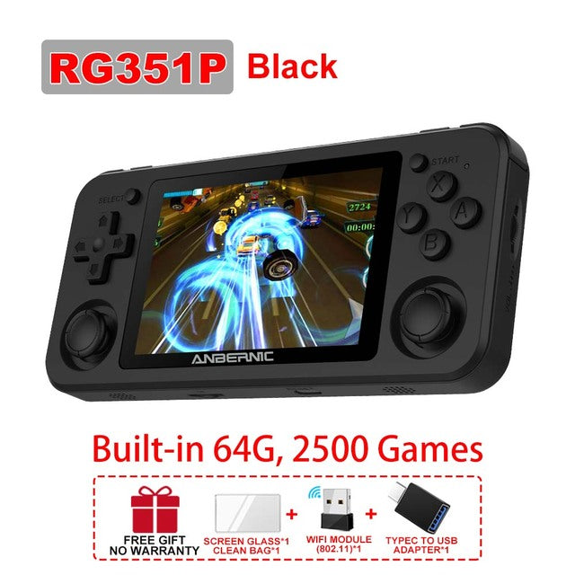 ANBERNIC RG503 RG351P Retro Video Game Console RK3326 Linux System PC Shell PS1 Game Player Portable Pocket HandheldGame Console - Minihomy