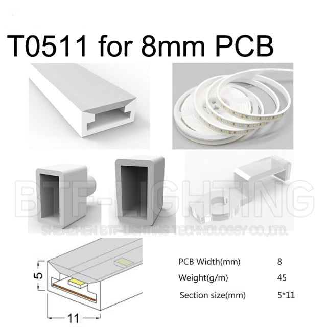 Flexible LED Strip Light Silica Gel Soft Lamp Waterproof Tube - Minihomy