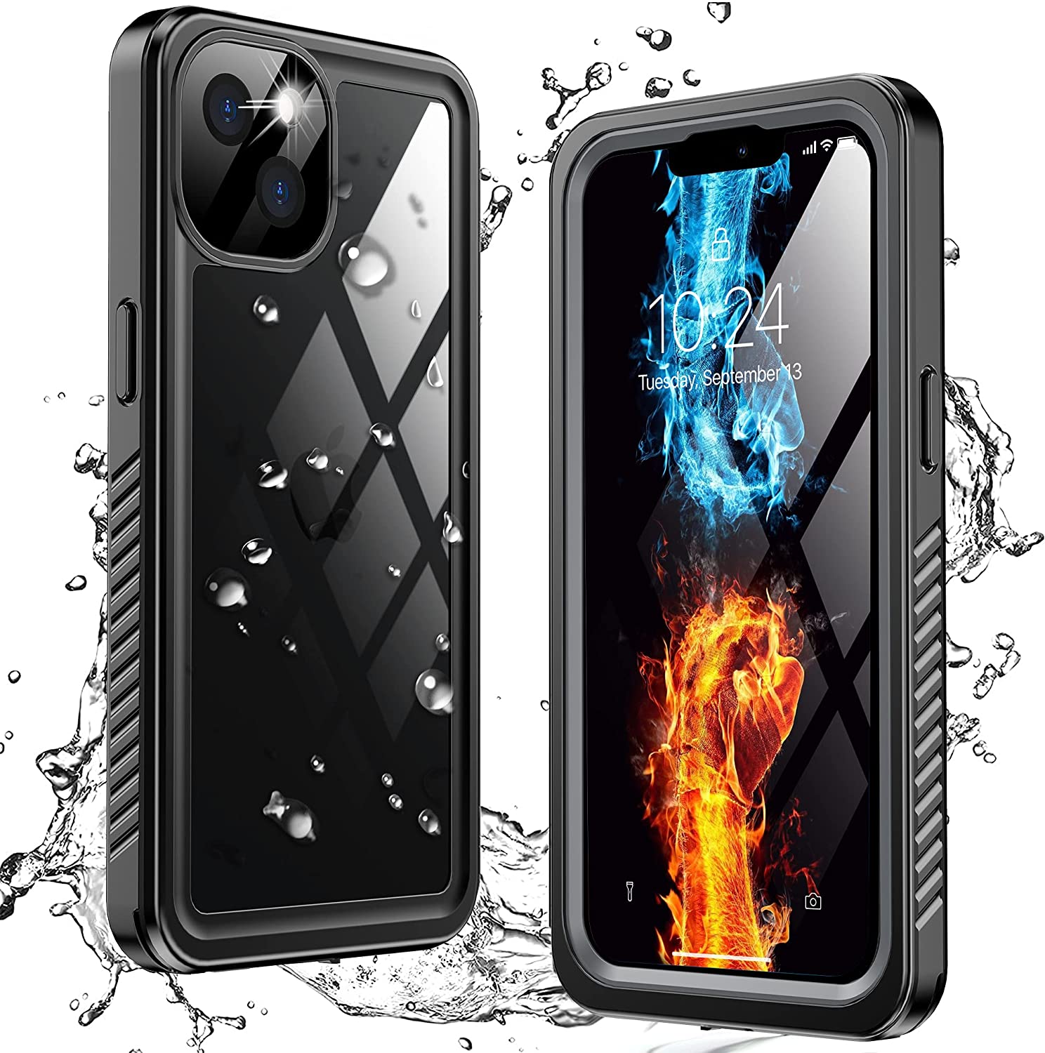 Waterproof Built-in Screen Protector Full Body Dustproof Underwater Rugged Case for iPhone 13 Pro Max Cover