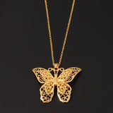 Necklaces For Women Simple Butterfly Angel Long Pendant Jewelry - Minihomy