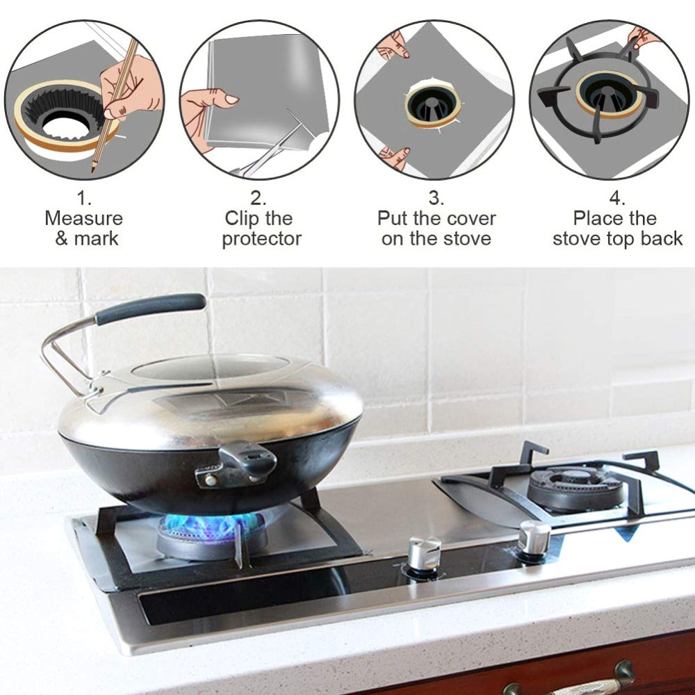 Clean Mat Pad Kitchen Gas Stove  Protector Kitchen Accessories - Minihomy