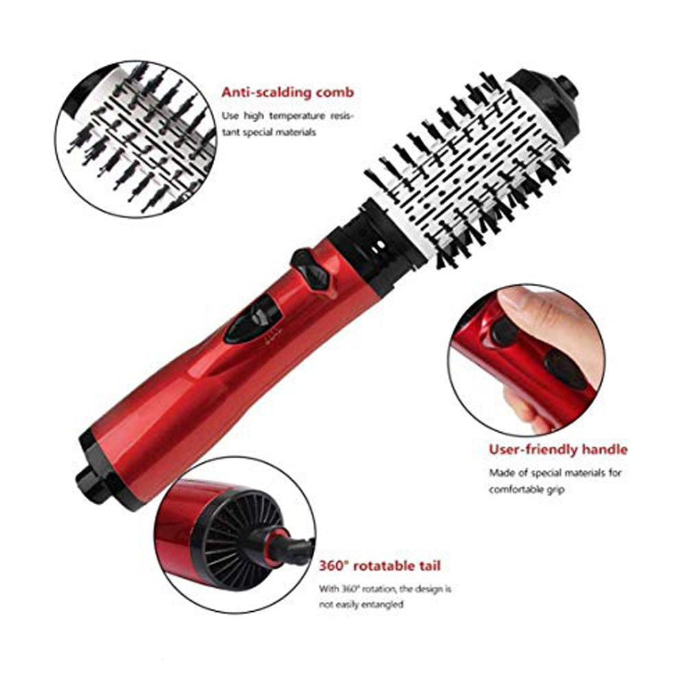 Multifunction Hot Hair Comb Hair Dryer and Volumizer Rotating Roller Brush - Minihomy